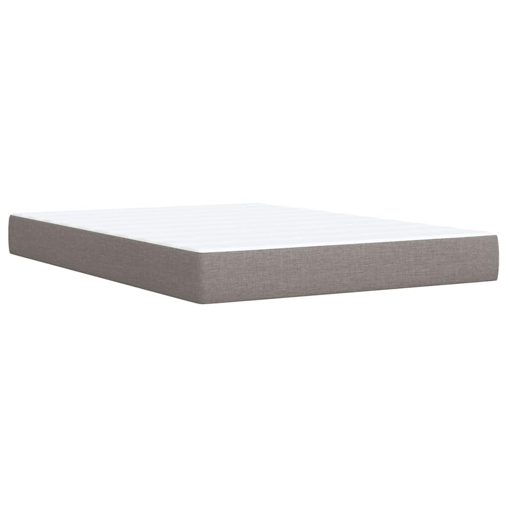 Boxspring met matras stof taupe 160x200 cm – afbeelding 10