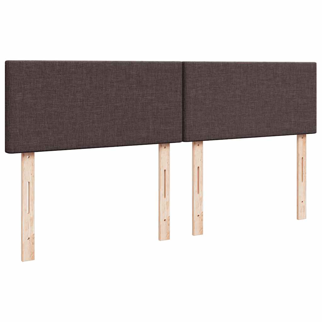 Boxspring met matras stof donkerbruin 180x200 cm – afbeelding 12