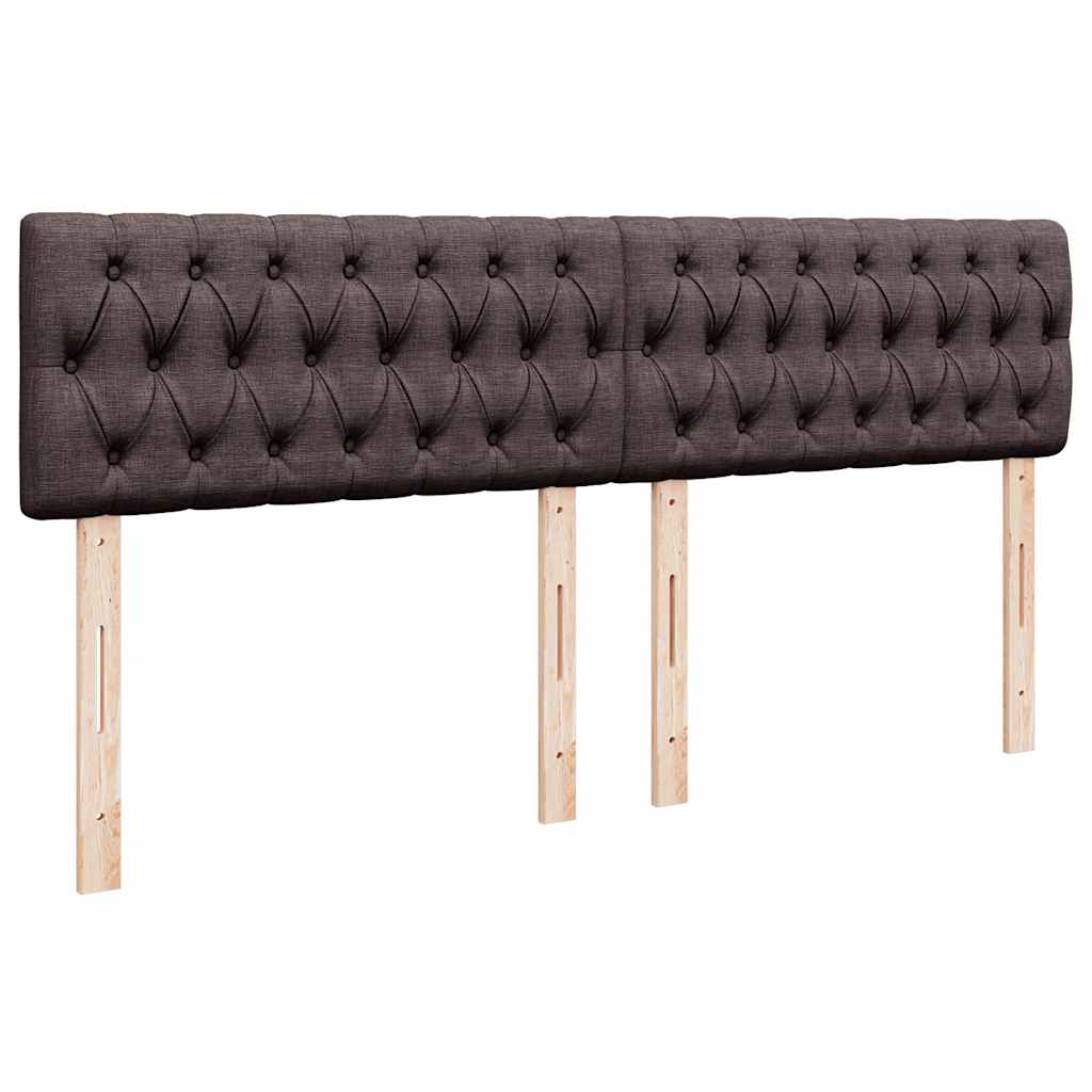 Boxspring met matras stof donkerbruin 180x200 cm – afbeelding 12