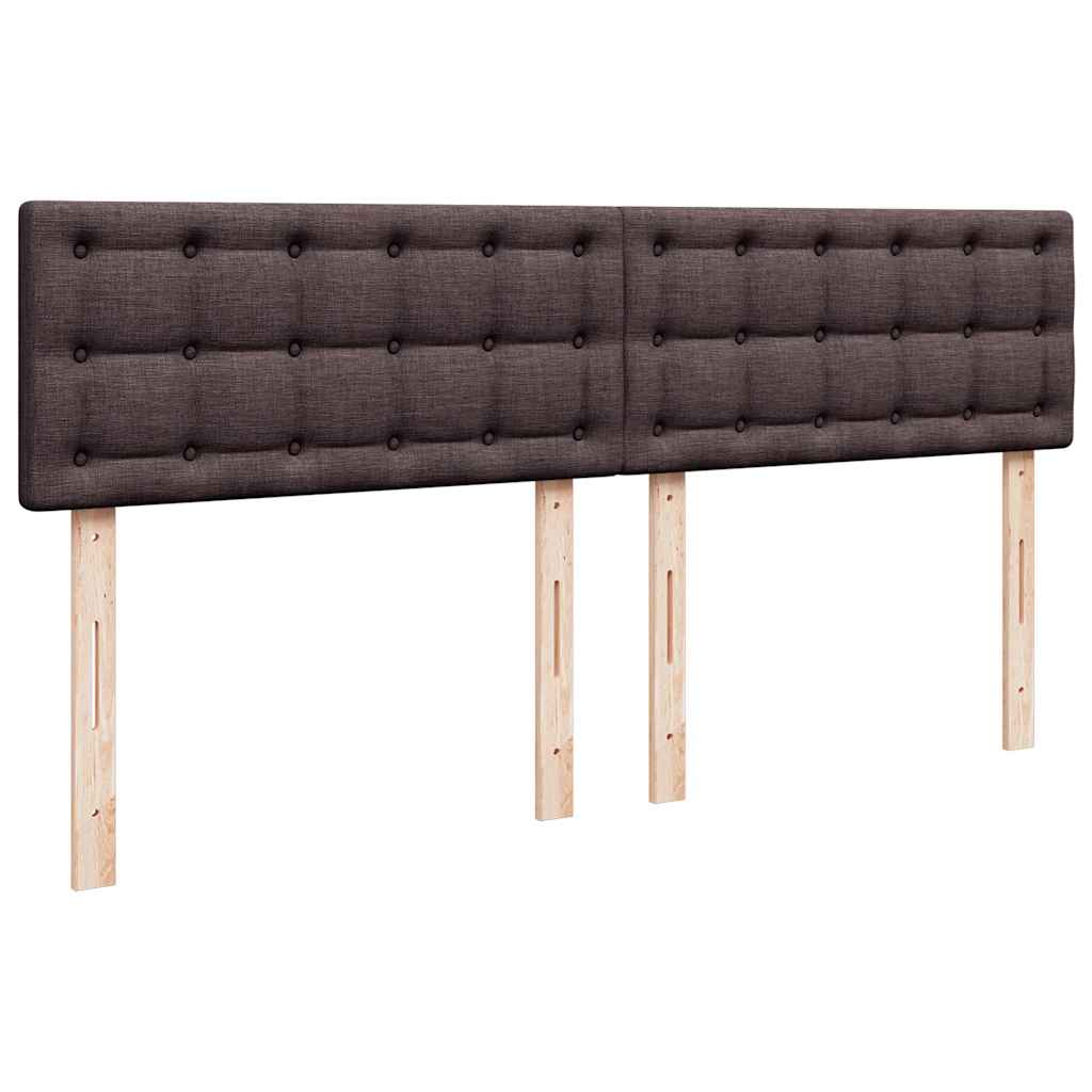 Boxspring met matras stof donkerbruin 180x200 cm – afbeelding 12