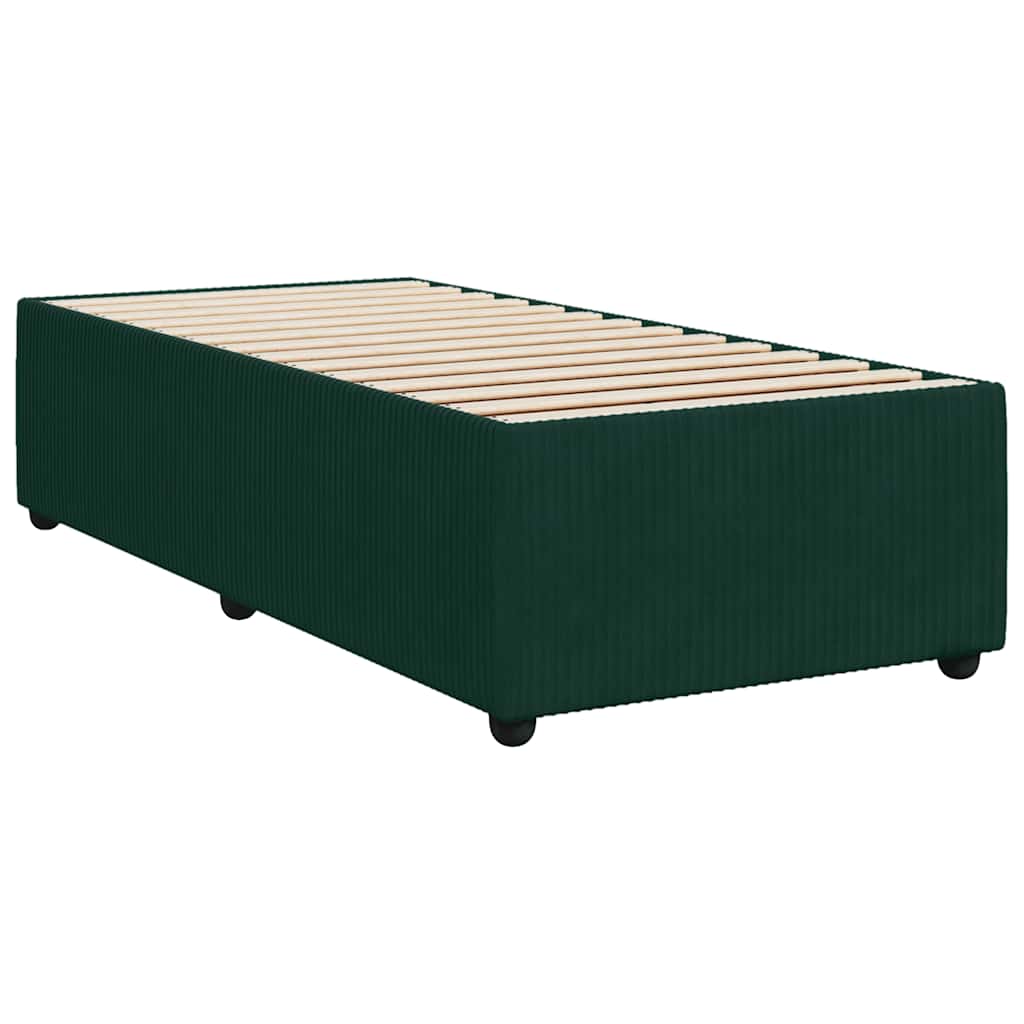 Boxspring met matras fluweel donkergroen 80x200 cm – afbeelding 9
