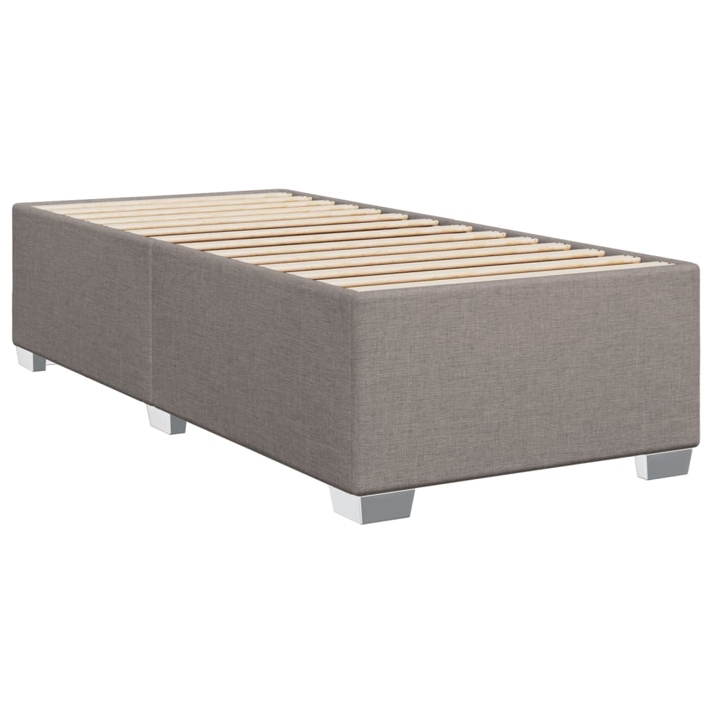 Boxspring met matras stof taupe 80x200 cm – afbeelding 5