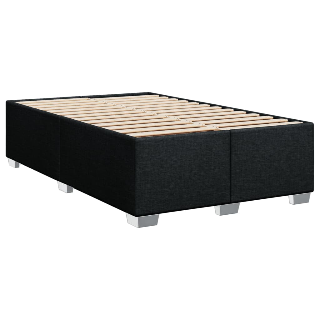 Boxspring met matras stof zwart 120x190 cm – afbeelding 5