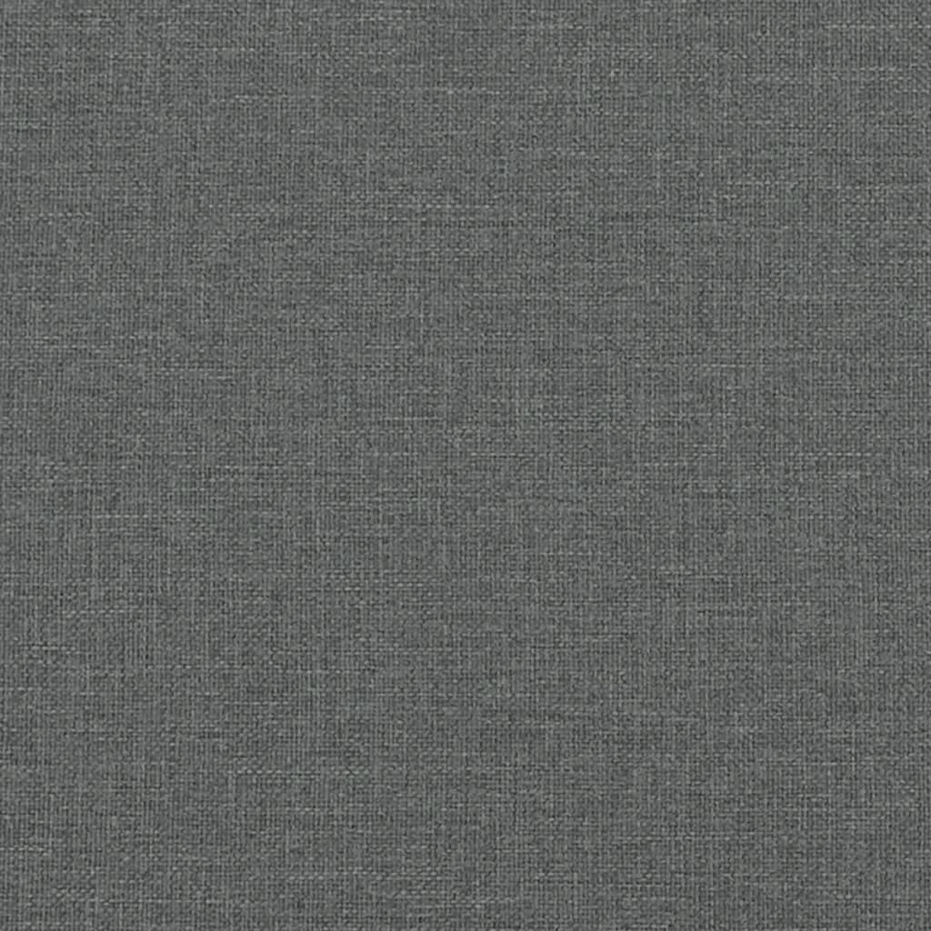 Boxspring met matras stof donkergrijs 140x190 cm – afbeelding 12