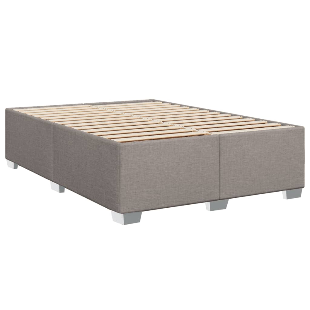 Boxspring met matras stof taupe 160x200 cm – afbeelding 5