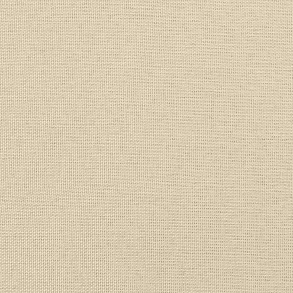 Boxspring met matras stof crèmekleurig 160x200 cm – afbeelding 12