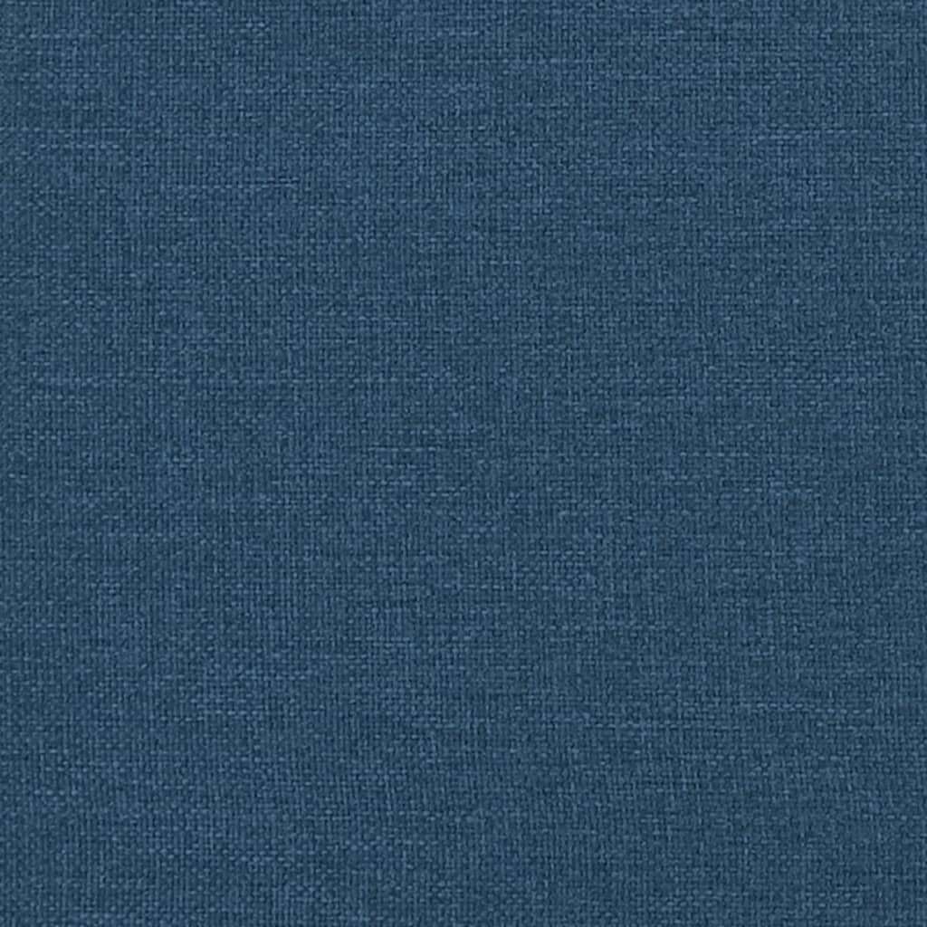Boxspring met matras stof blauw 160x200 cm – afbeelding 12