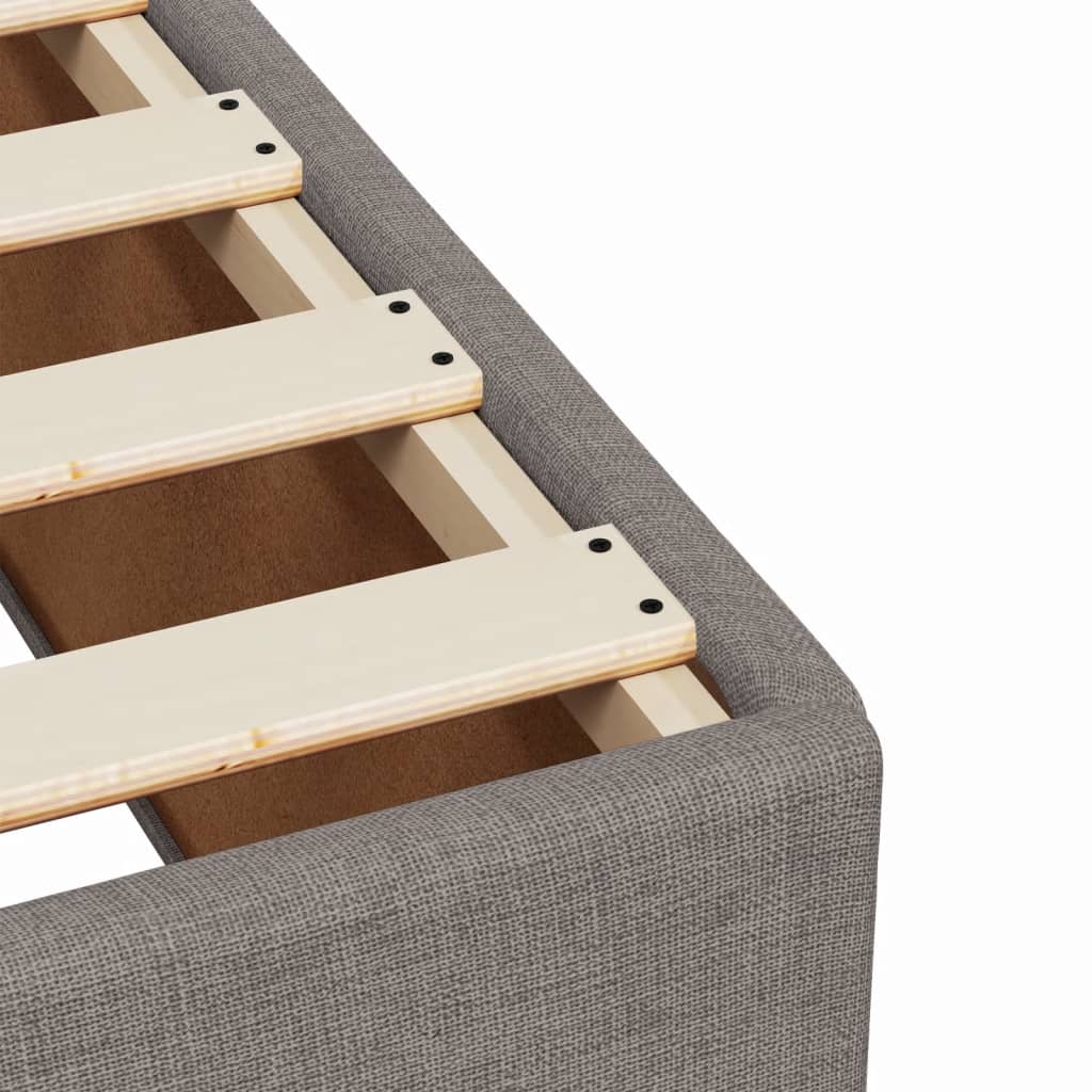 Boxspring met matras stof taupe 180x200 cm – afbeelding 11