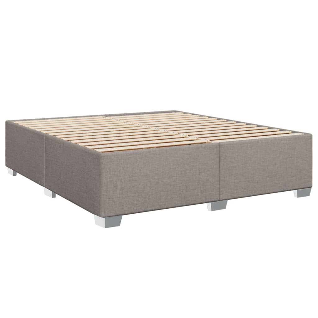 Boxspring met matras stof taupe 180x200 cm – afbeelding 5