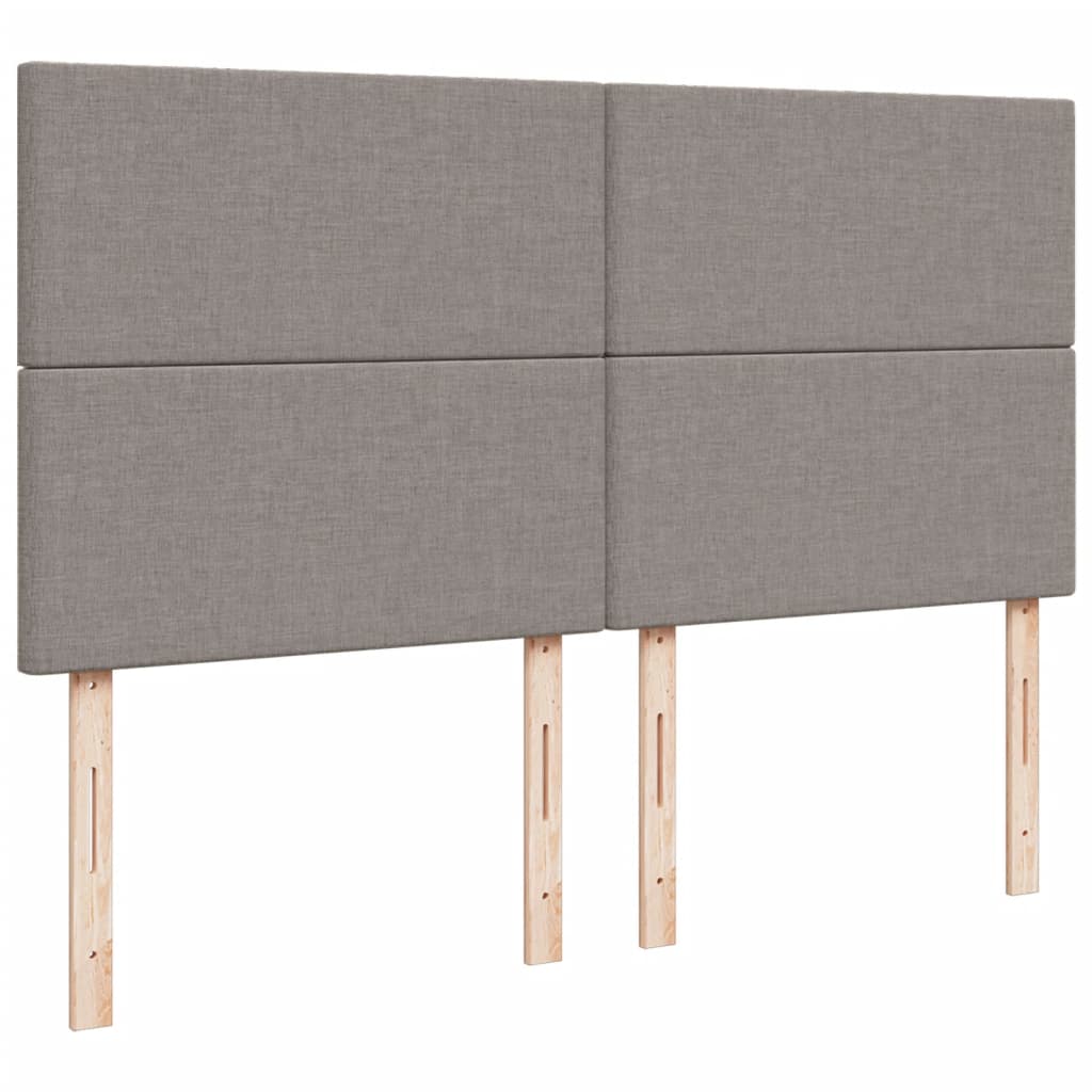 Boxspring met matras stof taupe 180x200 cm – afbeelding 8