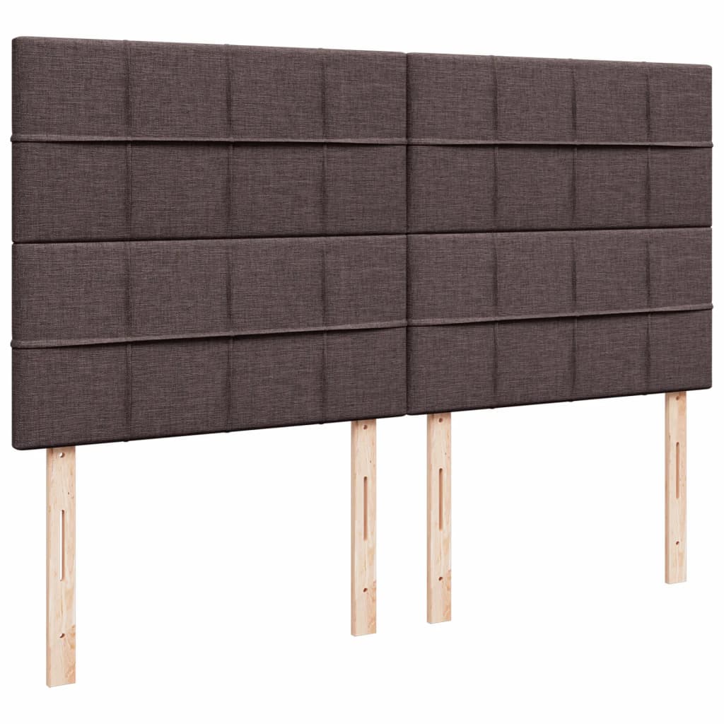 Boxspring met matras stof donkerbruin 180x200 cm – afbeelding 8