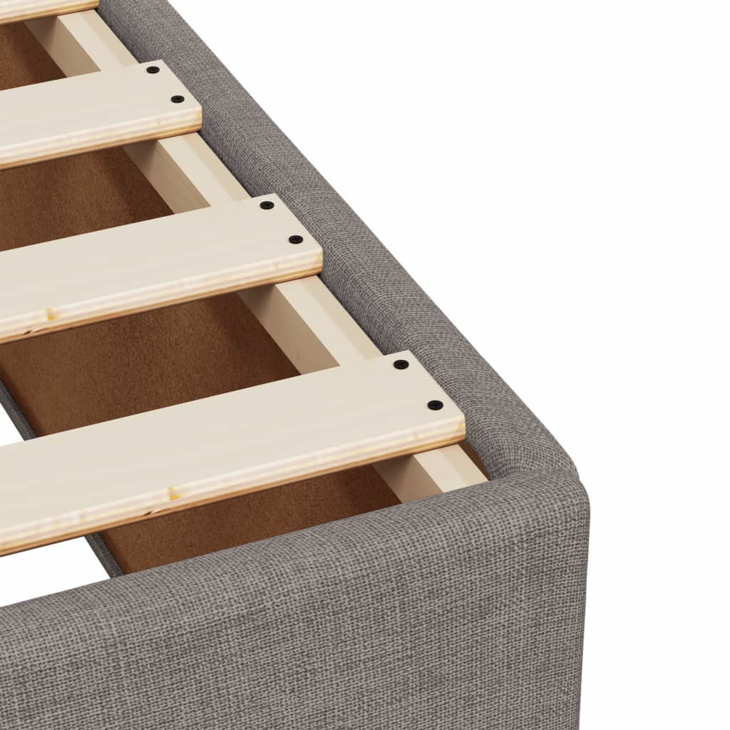 Boxspring met matras stof taupe 180x200 cm – afbeelding 11