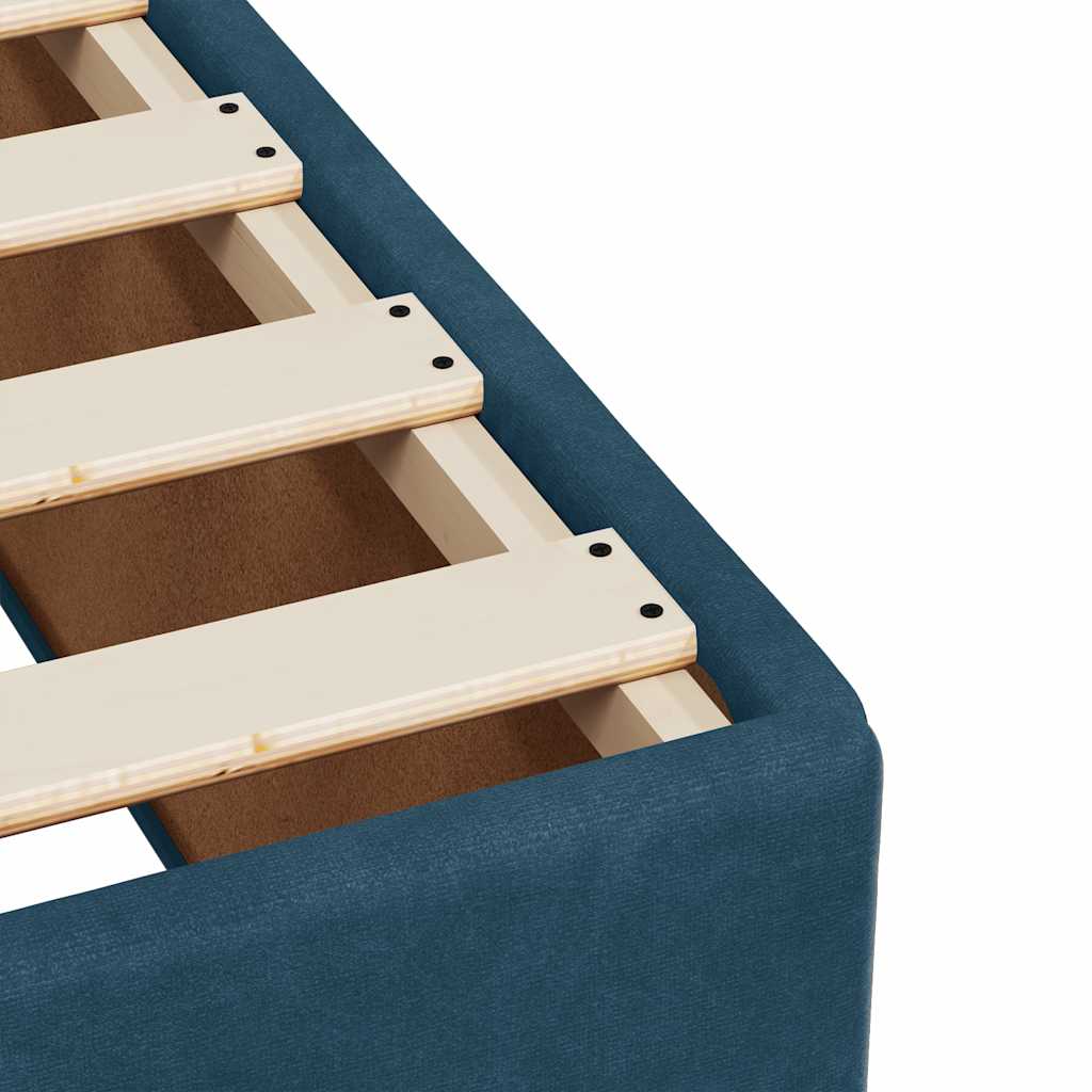 Boxspring met matras fluweel blauw 90x200 cm – afbeelding 11