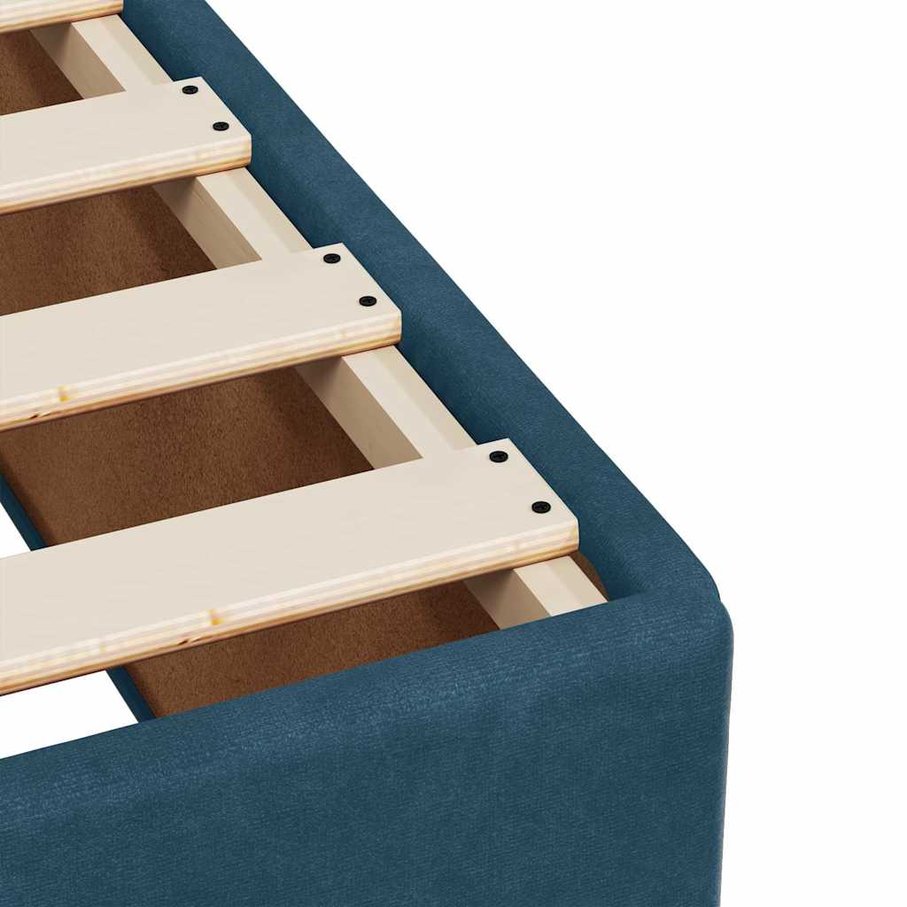 Boxspring met matras fluweel blauw 120x200 cm – afbeelding 11