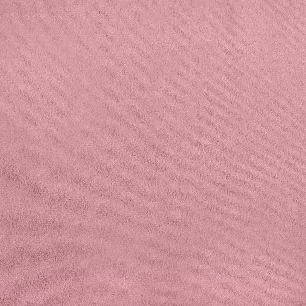 Boxspring met matras fluweel roze 180x200 cm – afbeelding 12