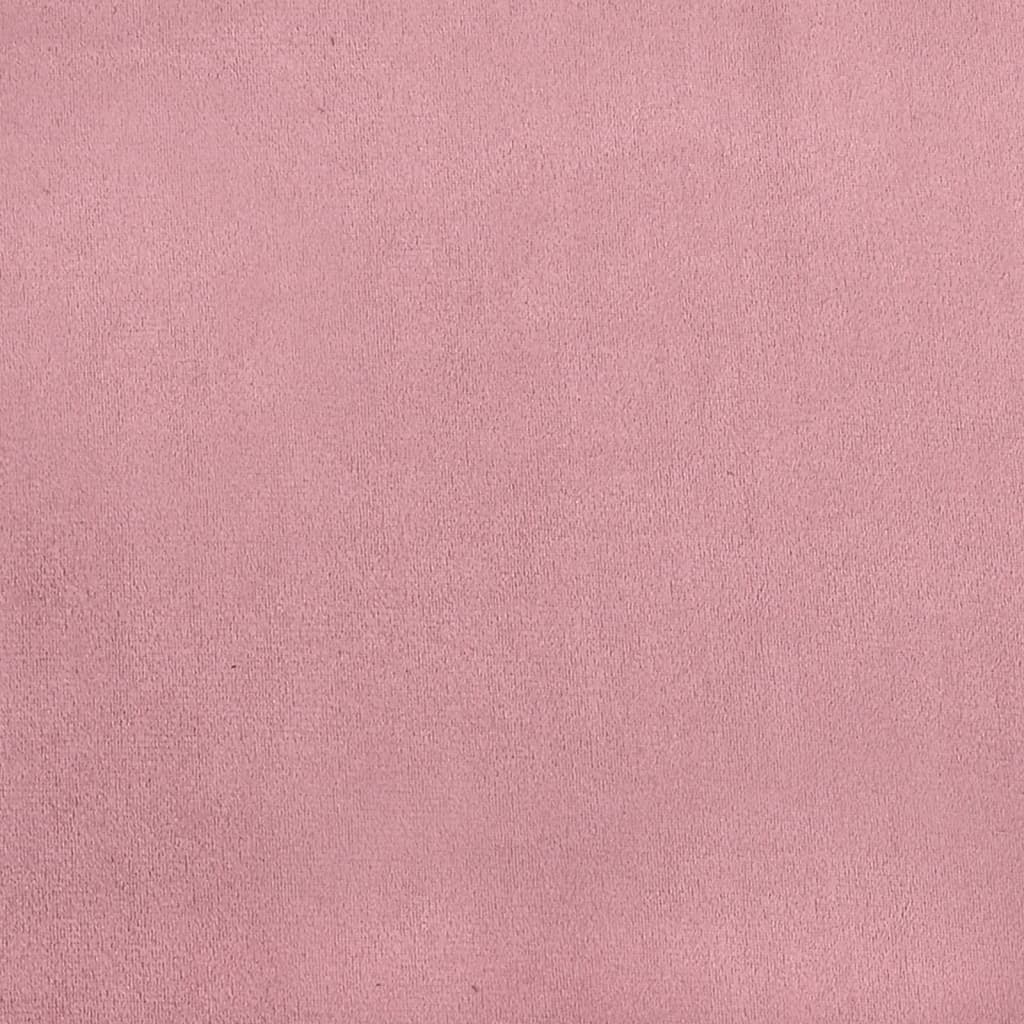 Boxspring met matras fluweel roze 180x200 cm – afbeelding 12