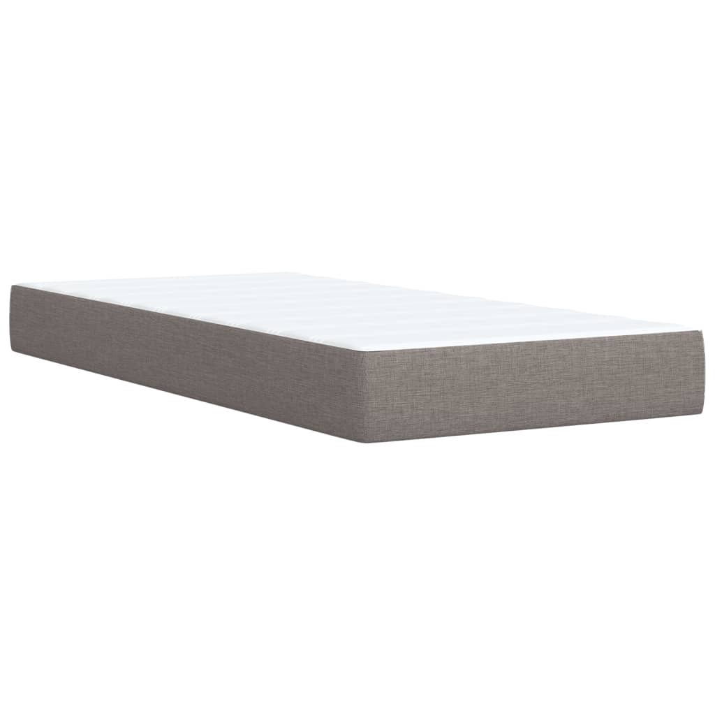 Boxspring met matras stof taupe 80x200 cm – afbeelding 10