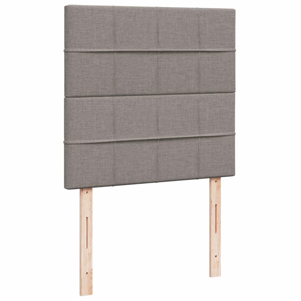 Boxspring met matras stof taupe 80x200 cm – afbeelding 7