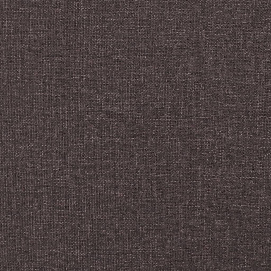 Boxspring met matras stof donkerbruin 160x200 cm – afbeelding 12