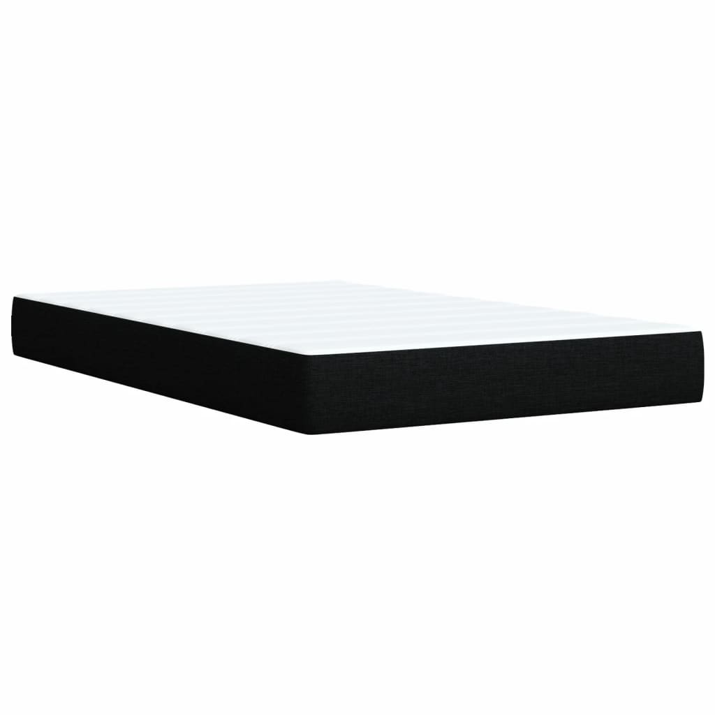 Boxspring met matras stof zwart 120x190 cm – afbeelding 10