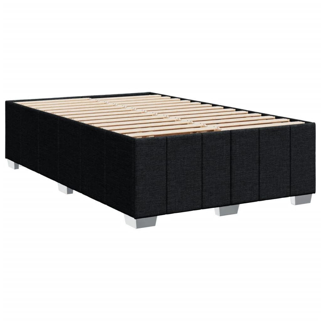 Boxspring met matras stof zwart 120x190 cm – afbeelding 8
