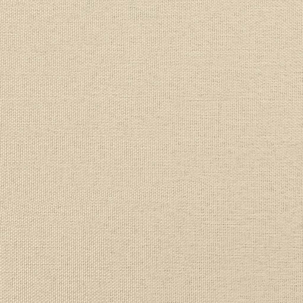 Boxspring met matras stof crèmekleurig 140x190 cm – afbeelding 12