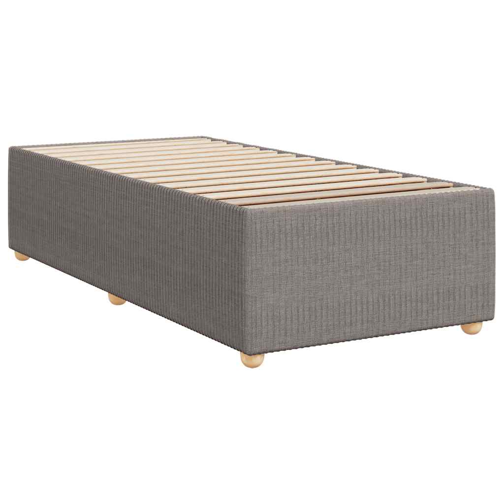 Boxspring met matras stof taupe 80x200 cm – afbeelding 9