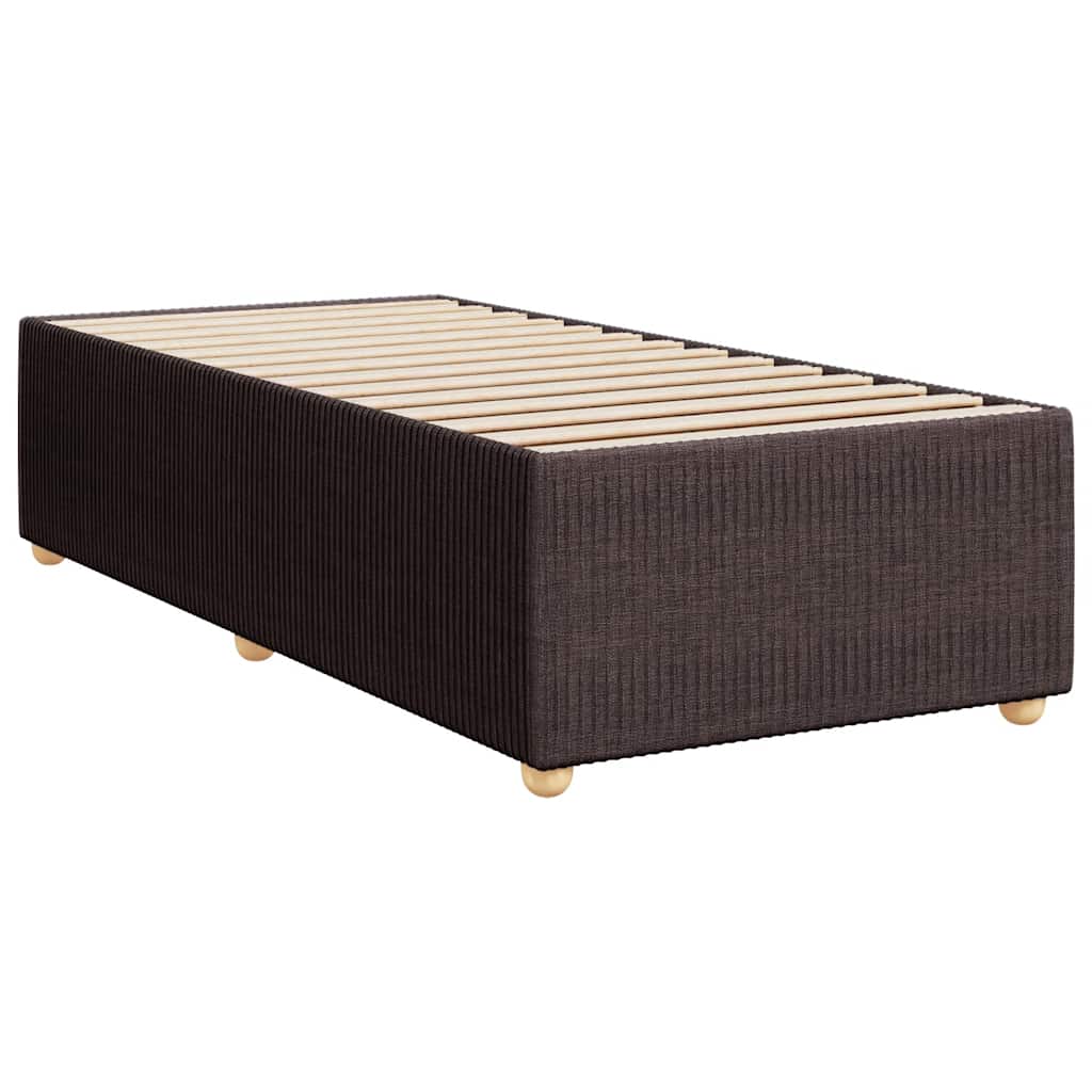 Boxspring met matras stof donkerbruin 100x200 cm – afbeelding 8