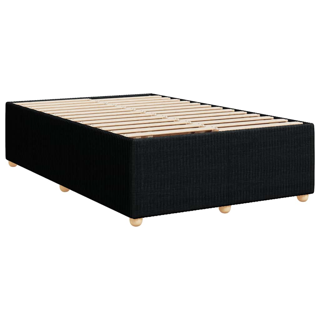 Boxspring met matras stof zwart 120x200 cm – afbeelding 8