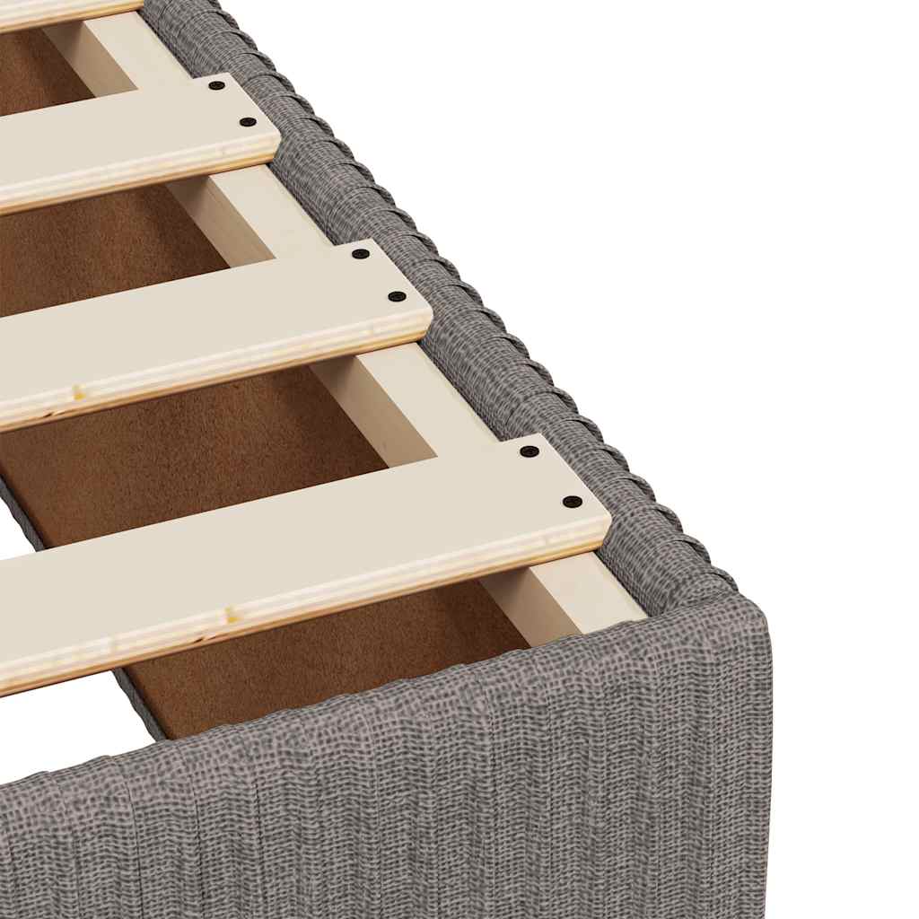Boxspring met matras stof taupe 160x200 cm – afbeelding 11