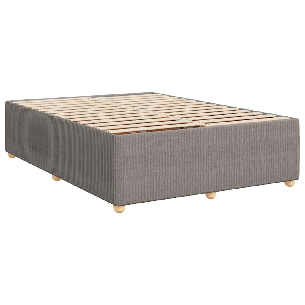 Boxspring met matras stof taupe 160x200 cm – afbeelding 8