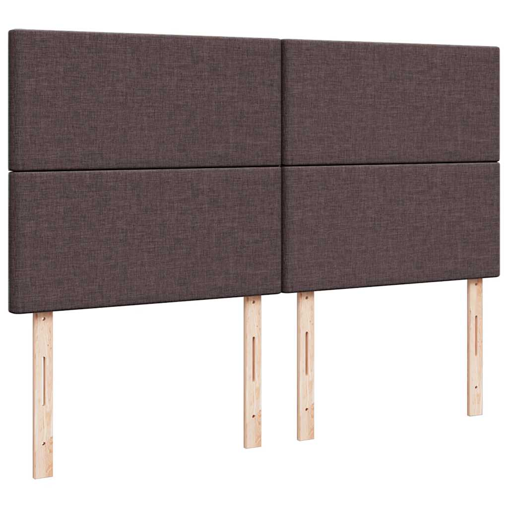 Boxspring met matras stof donkerbruin 180x200 cm – afbeelding 7