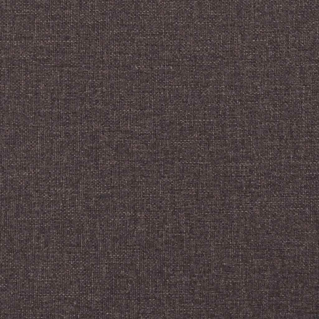 Boxspring met matras stof donkerbruin 200x200 cm – afbeelding 12