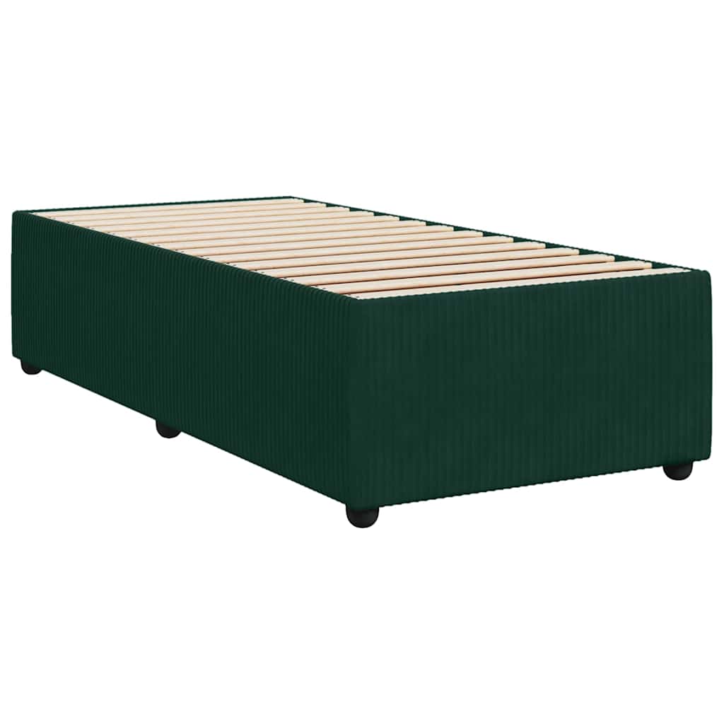 Boxspring met matras fluweel donkergroen 80x200 cm – afbeelding 8