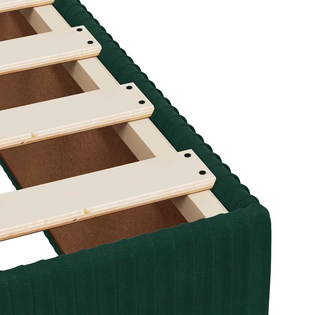Boxspring met matras fluweel donkergroen 80x200 cm – afbeelding 11