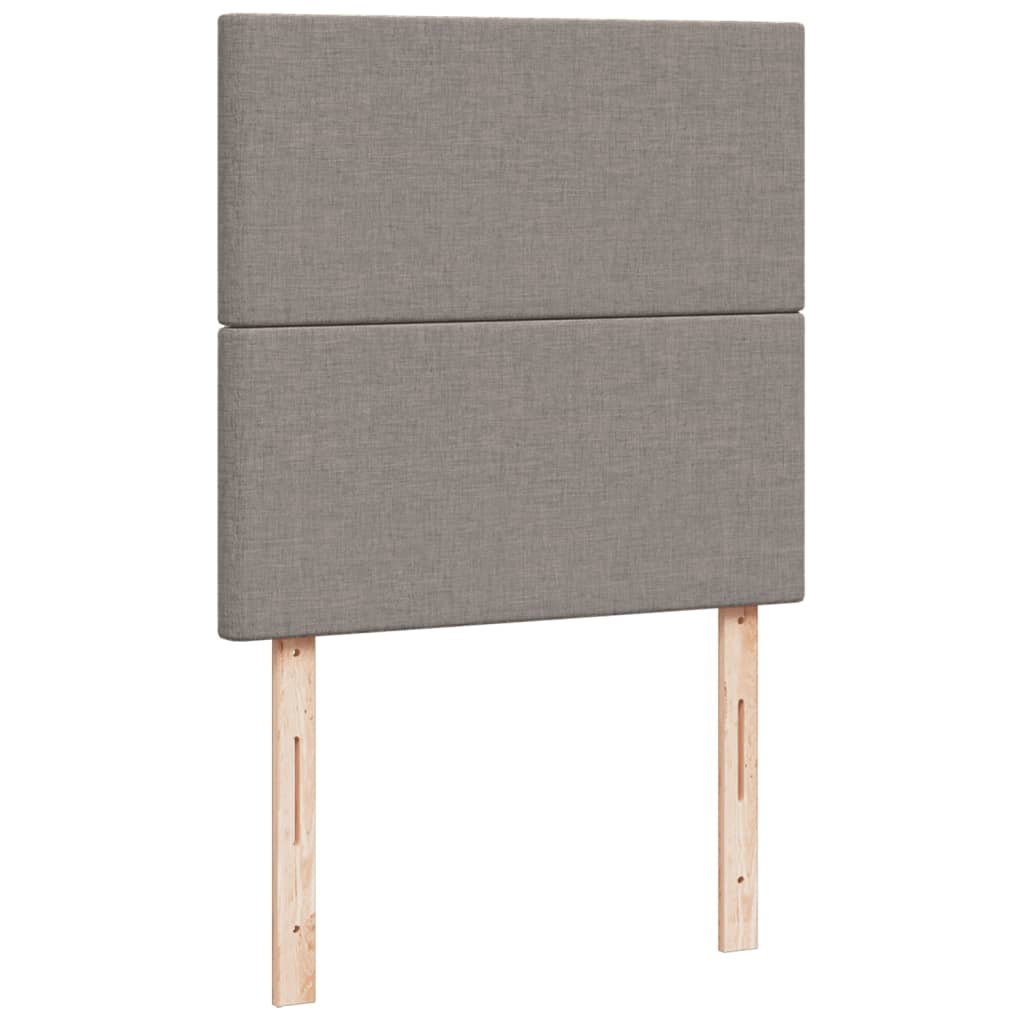 Boxspring met matras stof taupe 80x200 cm – afbeelding 10