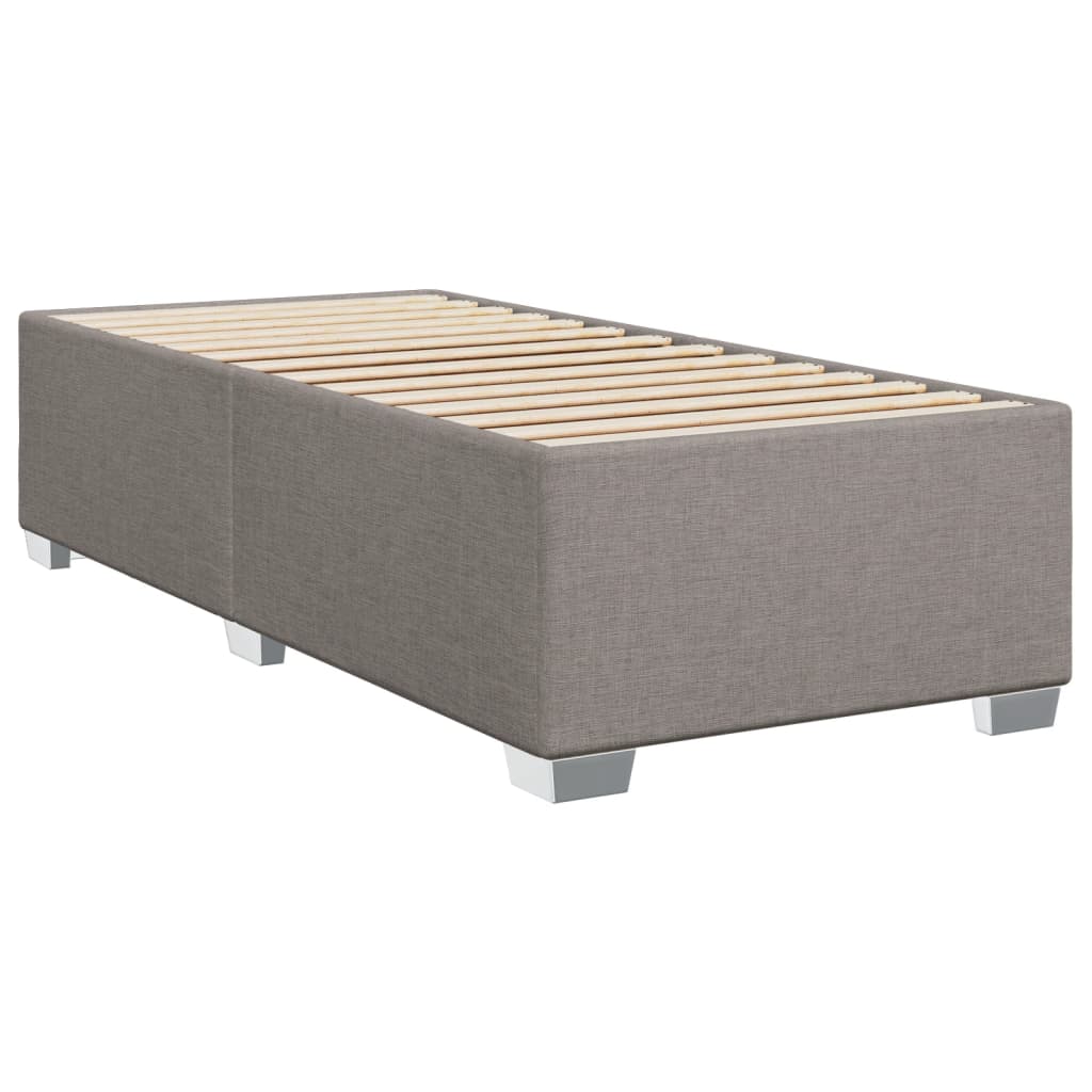 Boxspring met matras stof taupe 80x200 cm – afbeelding 7