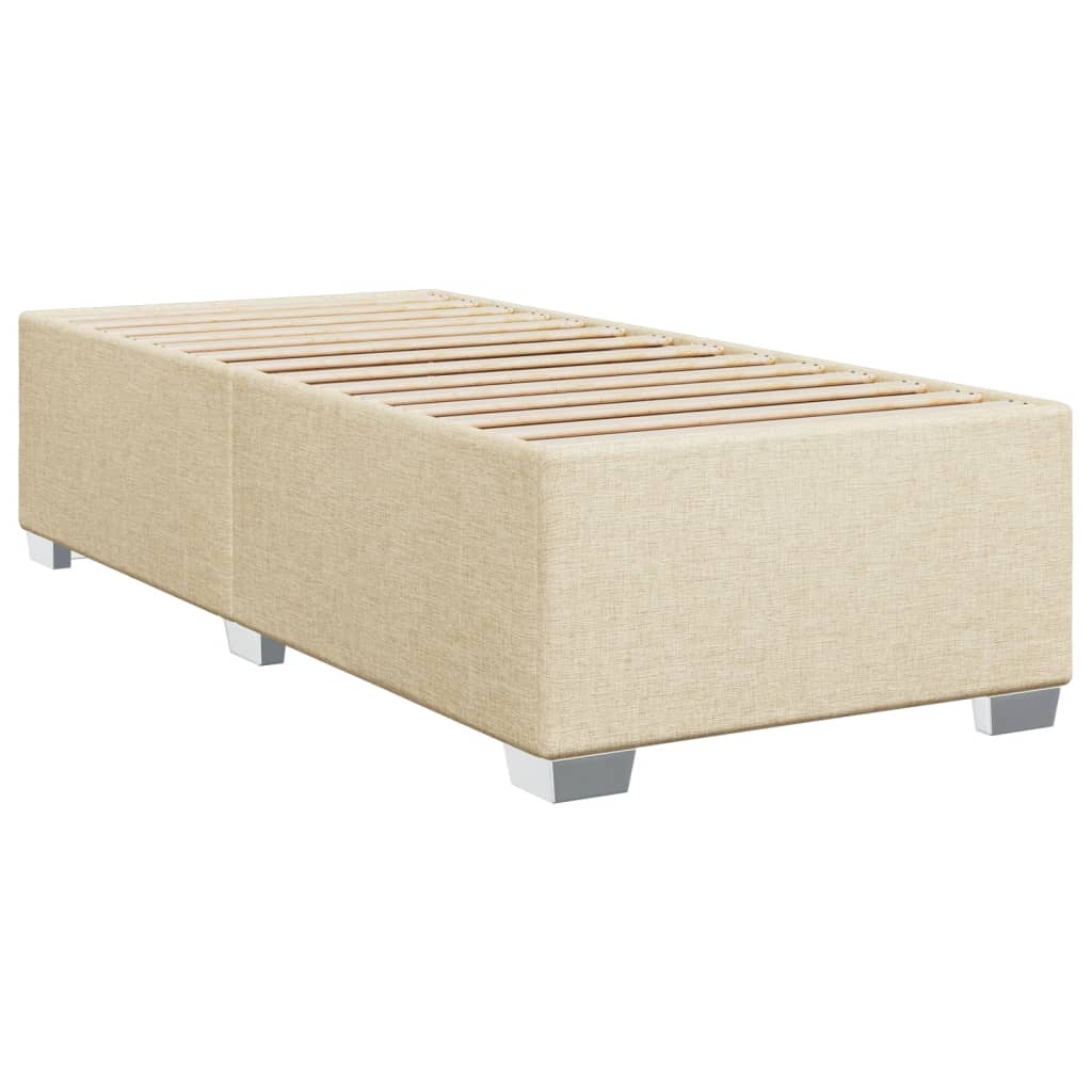 Boxspring met matras stof crèmekleurig 80x200 cm – afbeelding 7
