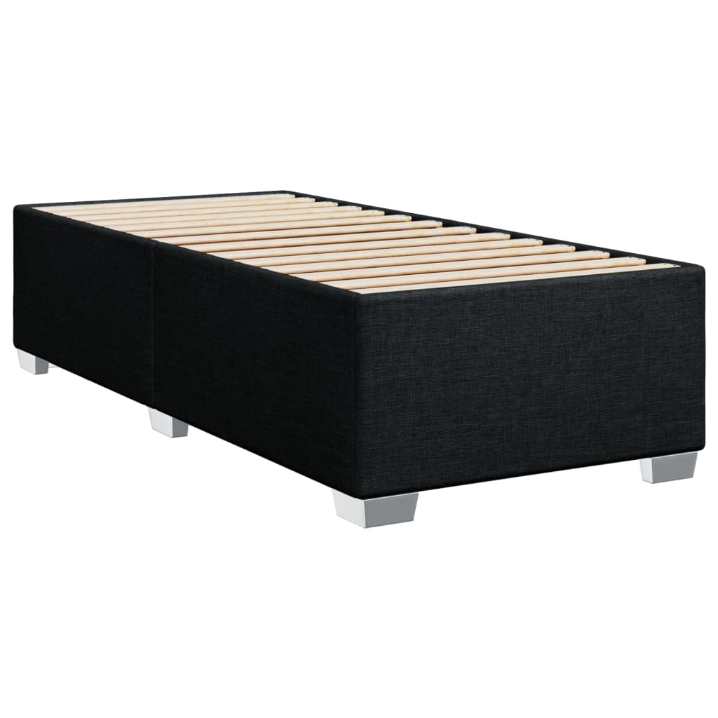 Boxspring met matras stof zwart 80x200 cm – afbeelding 8