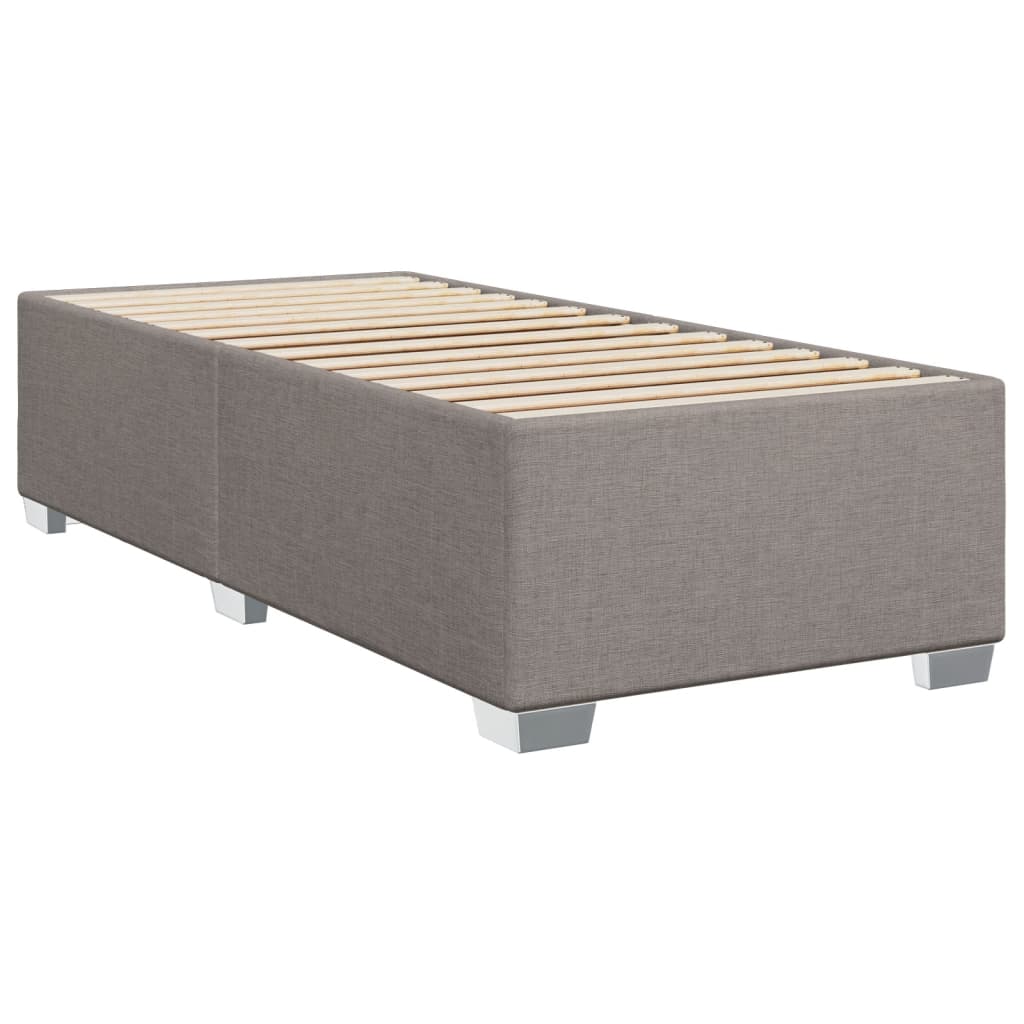 Boxspring met matras stof taupe 80x200 cm – afbeelding 8