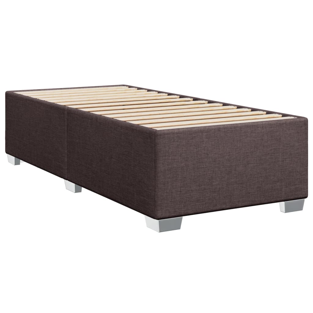 Boxspring met matras stof donkerbruin 80x200 cm – afbeelding 8