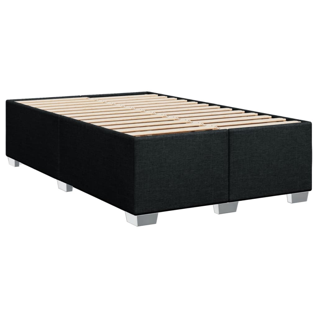 Boxspring met matras stof zwart 120x190 cm – afbeelding 8