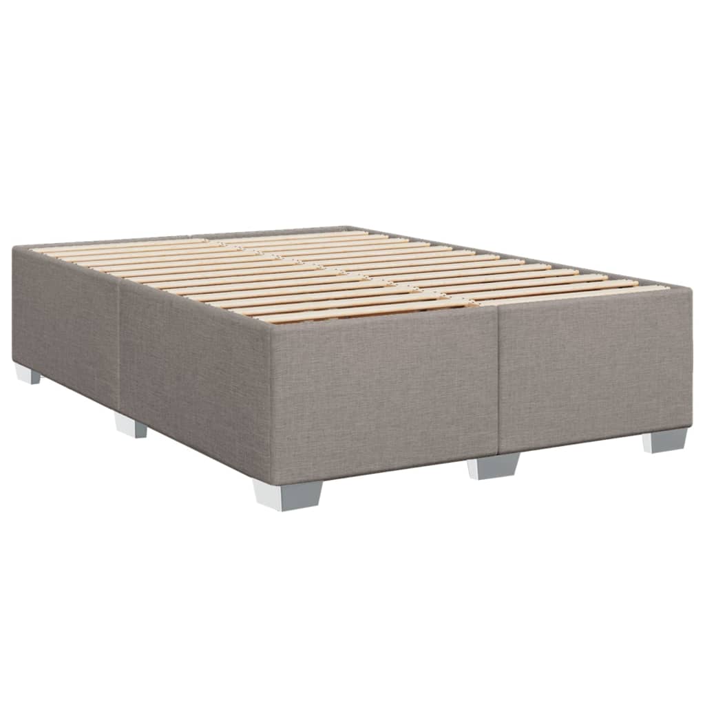 Boxspring met matras stof taupe 160x200 cm – afbeelding 8