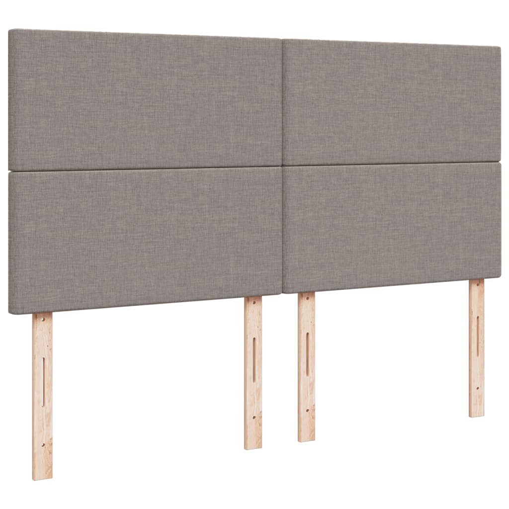 Boxspring met matras stof taupe 180x200 cm – afbeelding 7