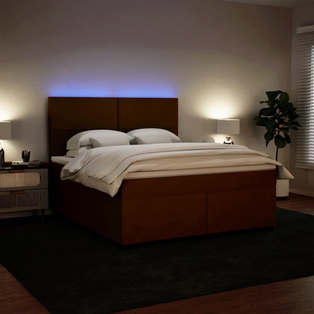 Boxspring met matras fluweel roze 180x200 cm – afbeelding 5