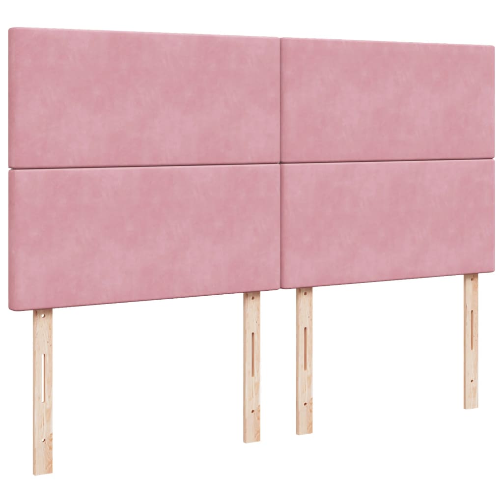 Boxspring met matras fluweel roze 180x200 cm – afbeelding 7