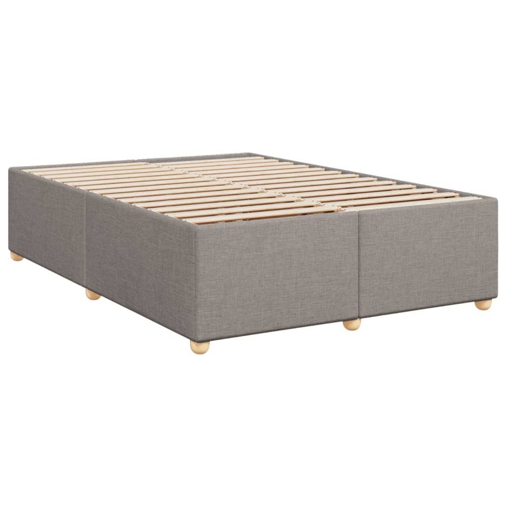 Boxspring met matras stof taupe 160x200 cm – afbeelding 10