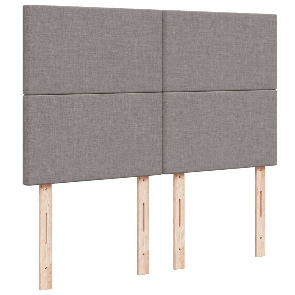 Boxspring met matras stof taupe 160x200 cm – afbeelding 9