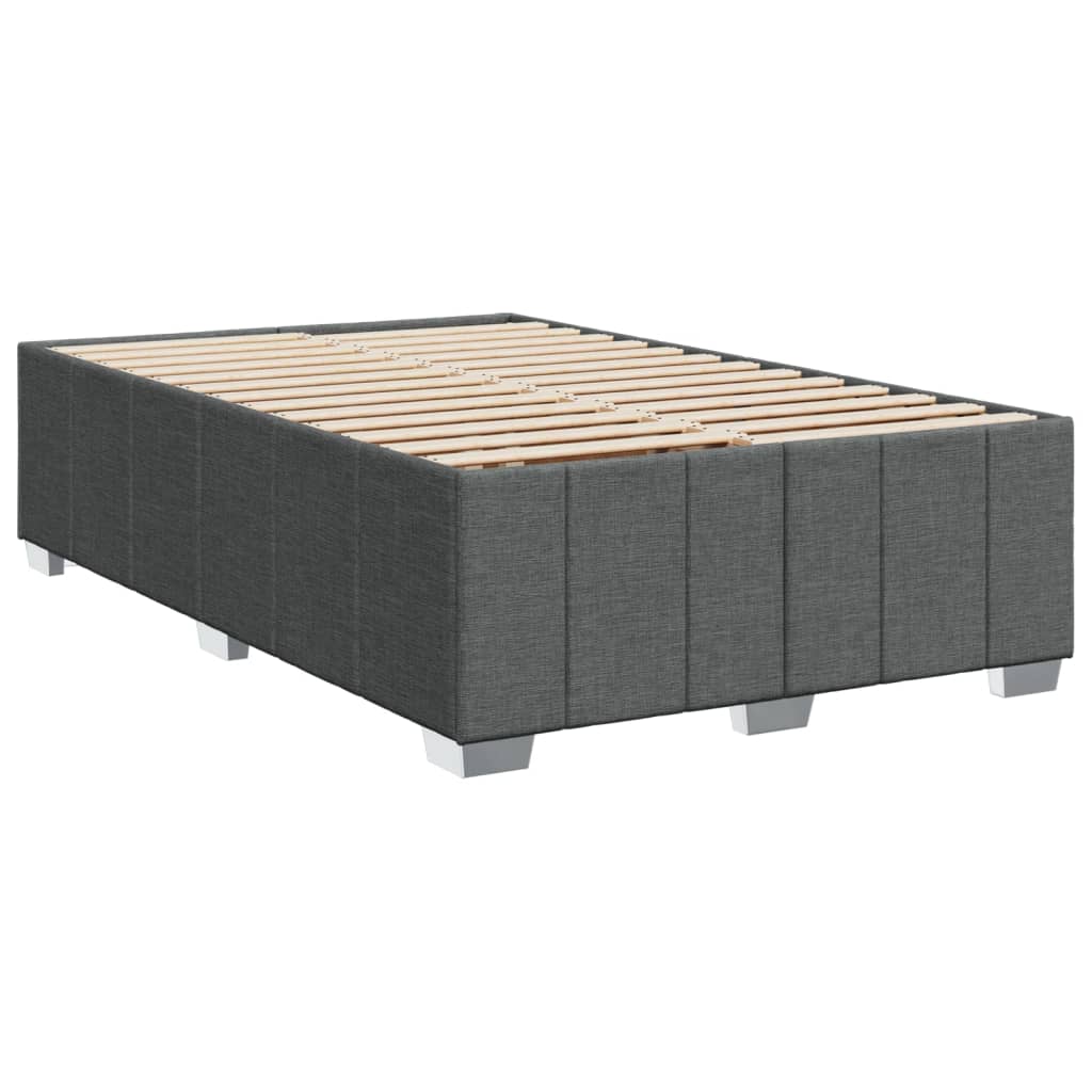 Boxspring met matras stof donkergrijs 120x190 cm – afbeelding 10