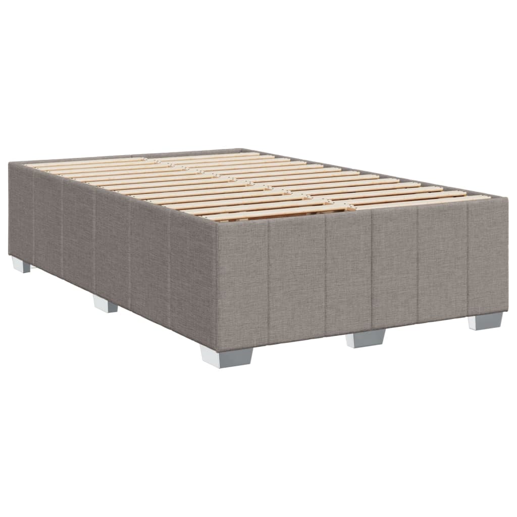 Boxspring met matras stof taupe 120x200 cm – afbeelding 10